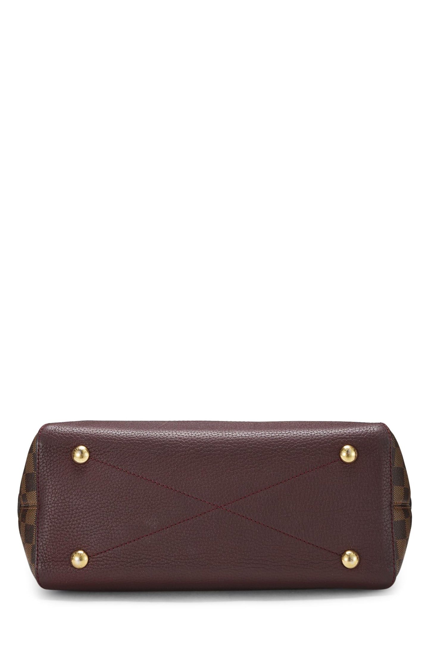 Louis Vuitton, sac fourre-tout Hyde Park Damier Ebene d'occasion, bordeaux