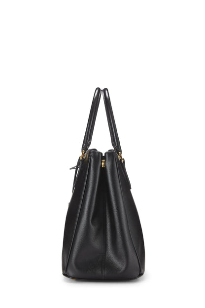 Prada, Bolso ejecutivo grande Saffiano negro Pre-Loved, Negro