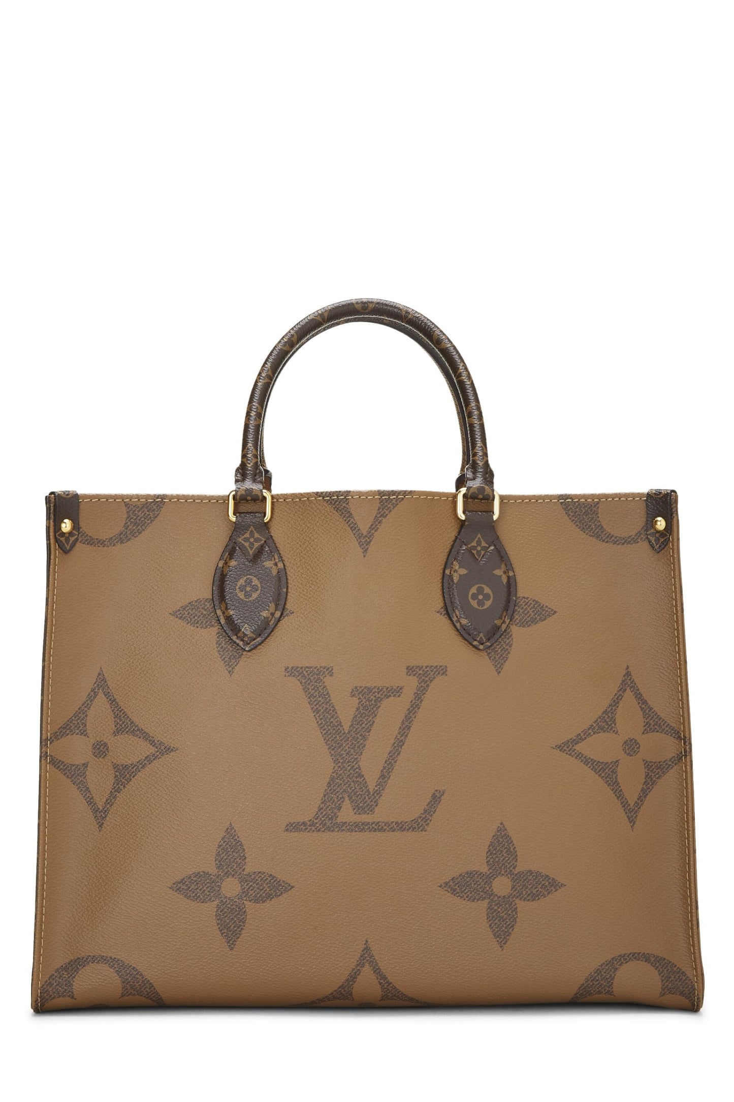 Louis Vuitton, Monogram géant marron d'occasion On The Go MM, marron