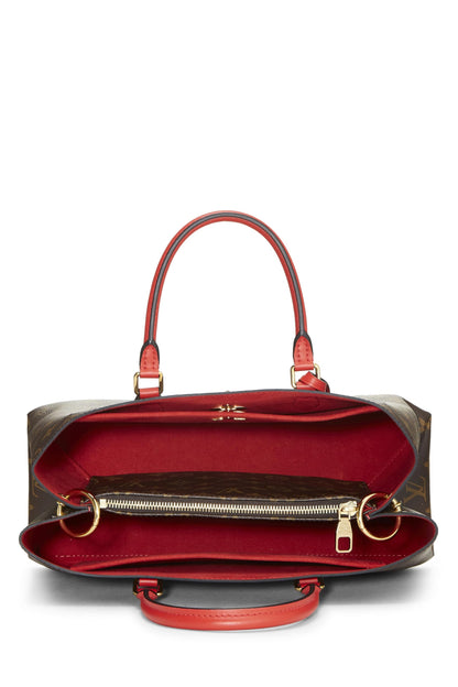 Louis Vuitton, sac fourre-tout à fleurs Monogram rouge d'occasion, rouge