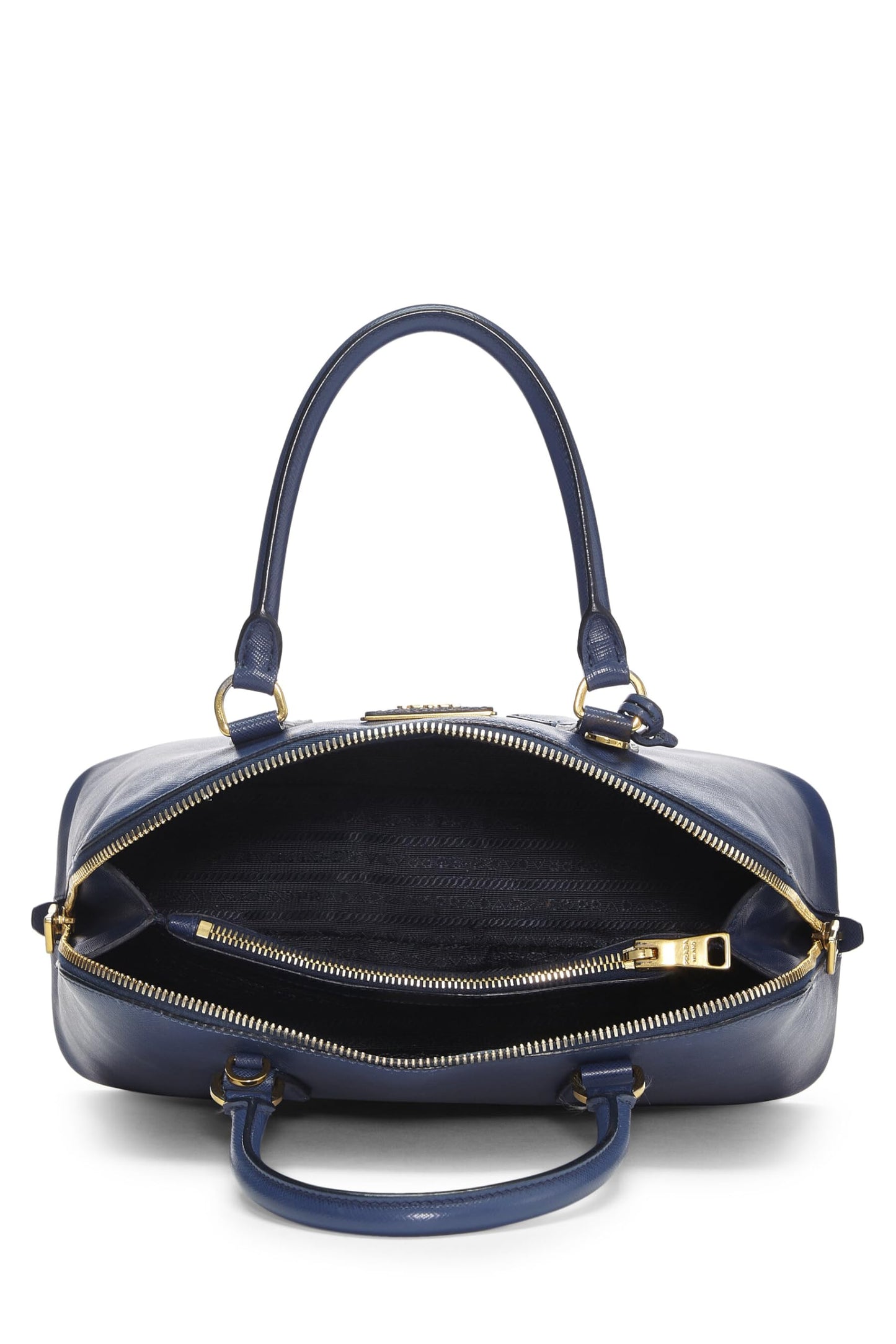 Prada, Pre-Loved Blue Saffiano Promenade Medium, Blue