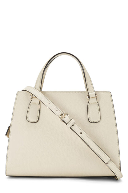 Gucci, Pre-Loved Cream Grained Leather Soho Handbag, White