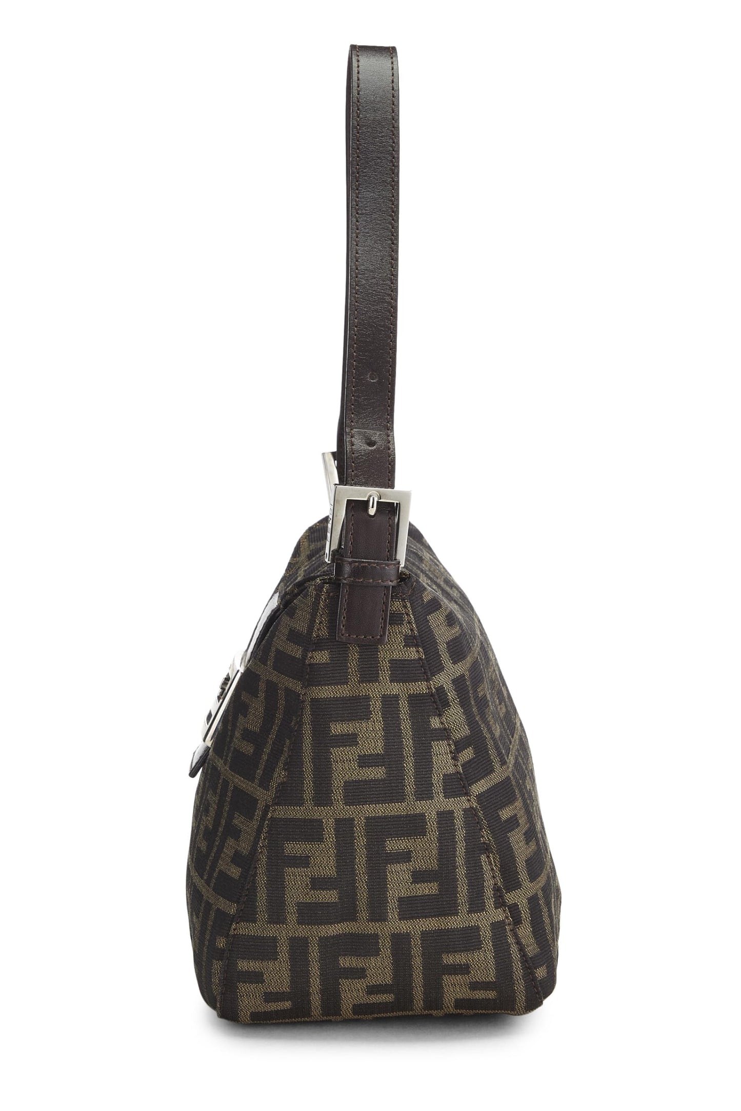 Fendi, Pre-Loved Brown Zucca Canvas Shoulder Bag, Brown