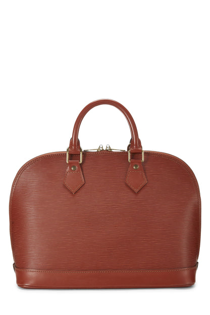 Louis Vuitton, Cipango Gold Epi Alma PM d'occasion, marron