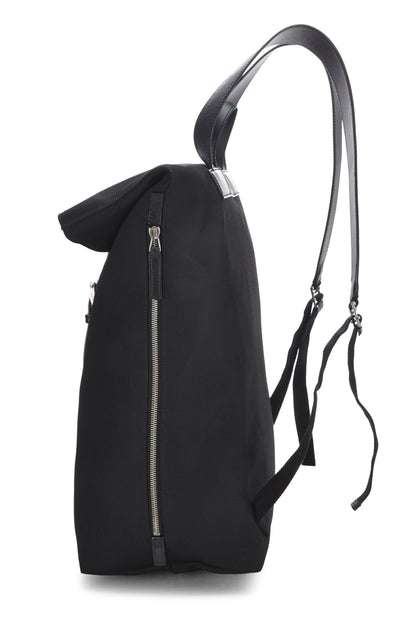 Gucci, Pre-Loved Black Techno Canvas Web Backpack, Black