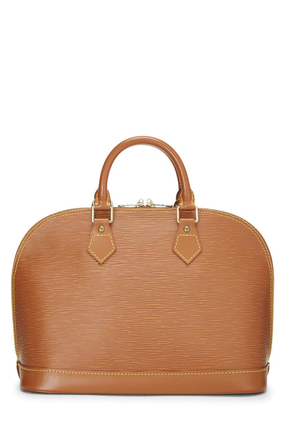 Louis Vuitton, Pre-Loved Cannelle Epi Alma PM, Brown