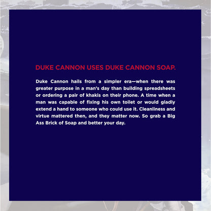 Savon en barre pour hommes Duke Cannon - 10 oz. Grande brique de savon américain de Duke Cannon - Naval Triumph