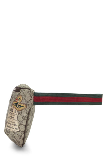 Gucci, sac ceinture Courrier en toile GG Supreme d'origine d'occasion, marron