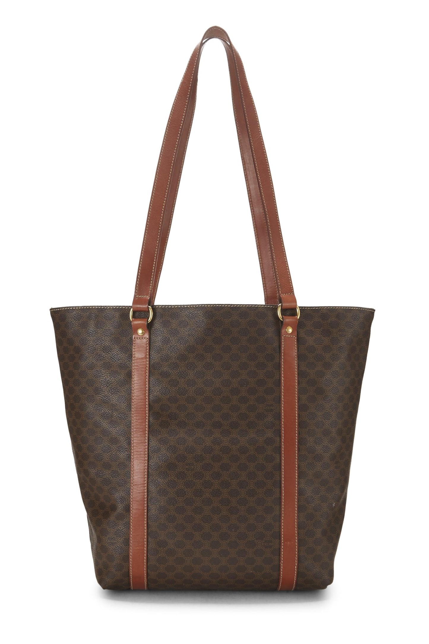 Céline, Pre-Loved Brown Macadam Tote, Brown