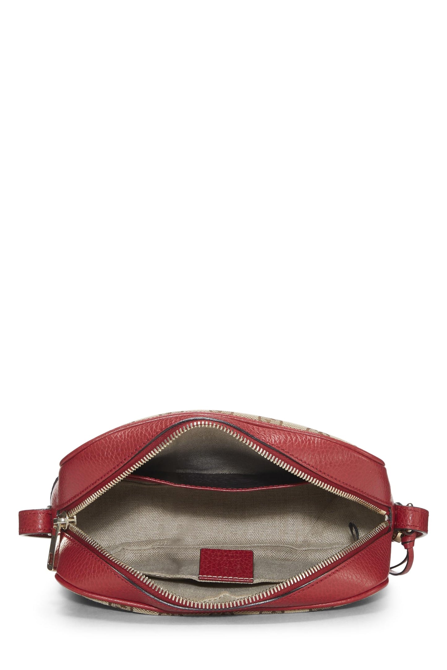 Gucci, sac à bandoulière Bree en toile GG rouge d'occasion, rouge