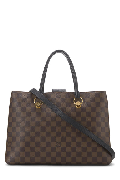 Louis Vuitton, Pre-Loved Black Damier Ebene Riverside Tote, Black