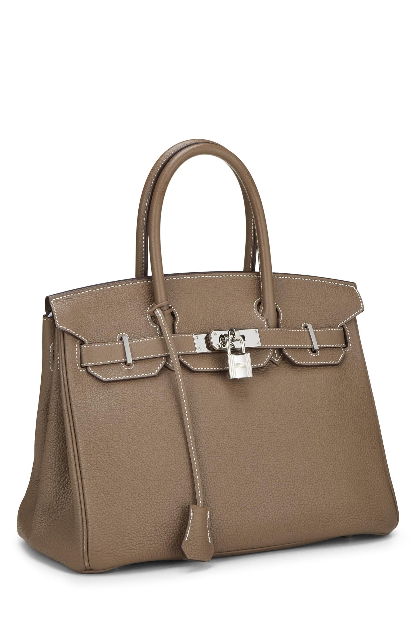 Hermès, Pre-Loved Etoupe Gris Togo Birkin 30, Etoupe