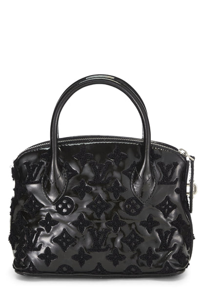 Louis Vuitton, Fascination Lockit BB en cuir verni noir monogrammé d'occasion, noir