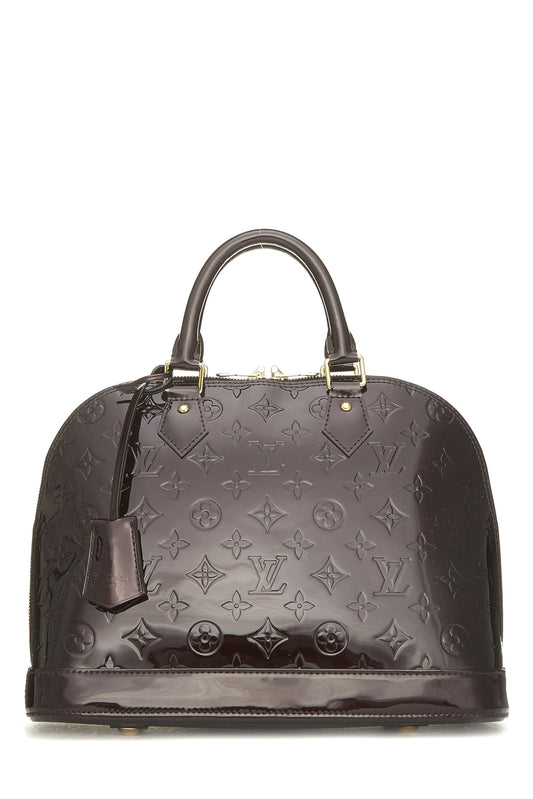 Louis Vuitton, Amarante Monogram Vernis Alma PM NM, Púrpura