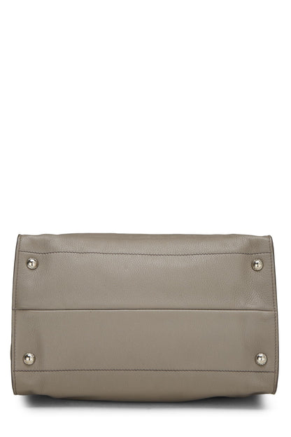 Prada, Cabas convertible Vitello Daino gris pré-aimé, Gris