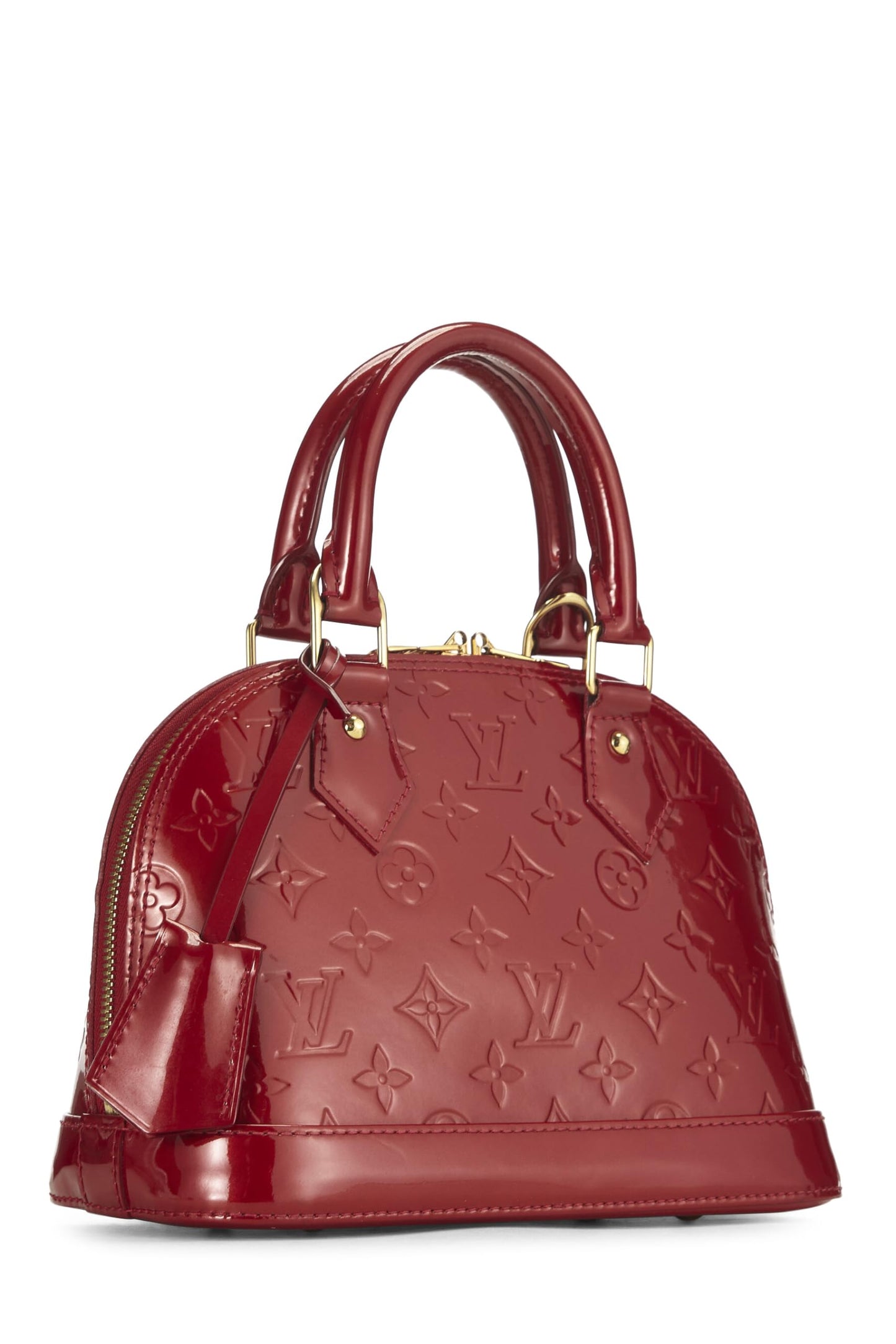 Louis Vuitton, Pre-Loved Cerise Monogram Vernis Alma BB, Red