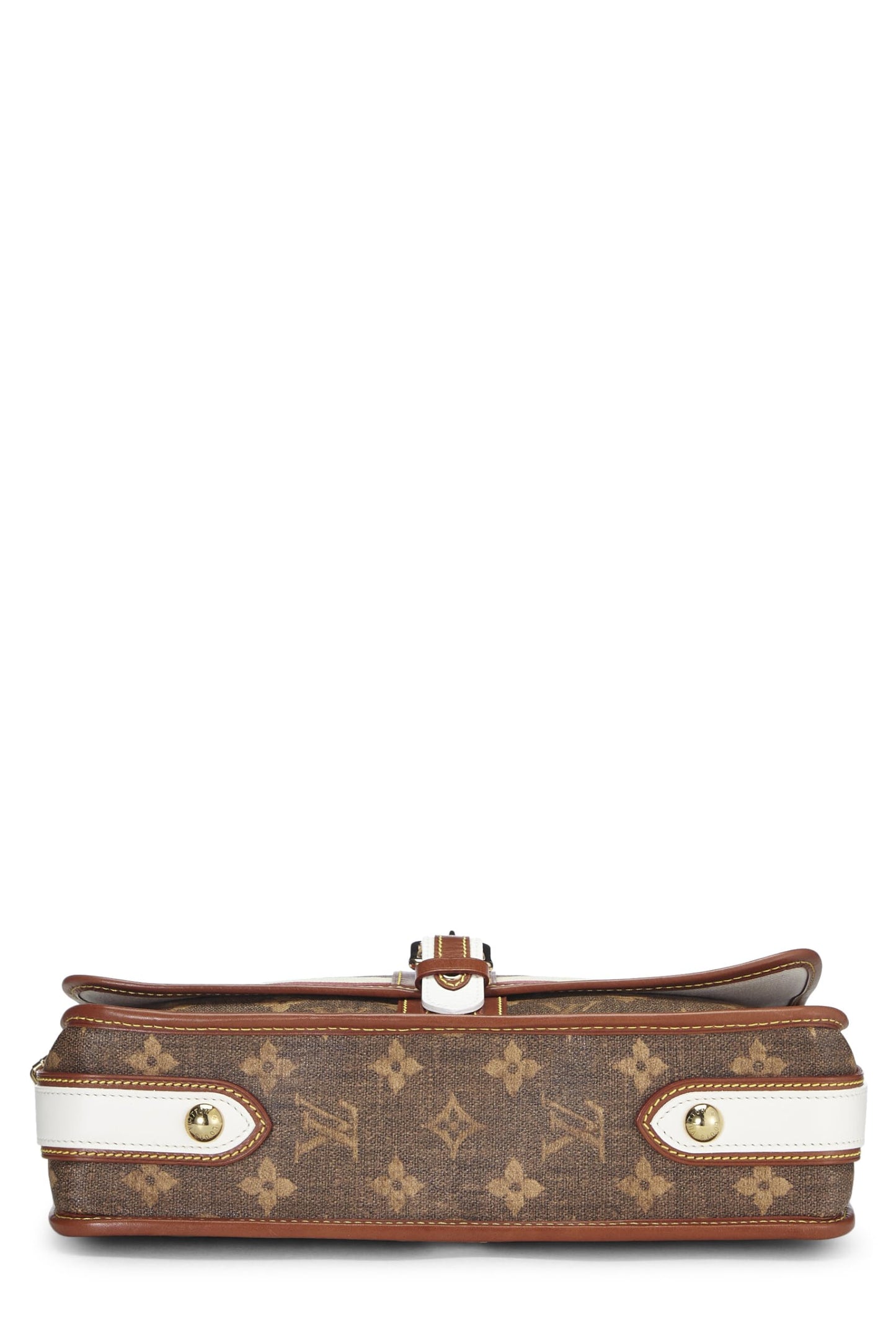 Louis Vuitton, Porte-monnaie en tissu Monogram Porte Rayures, marron, d'occasion