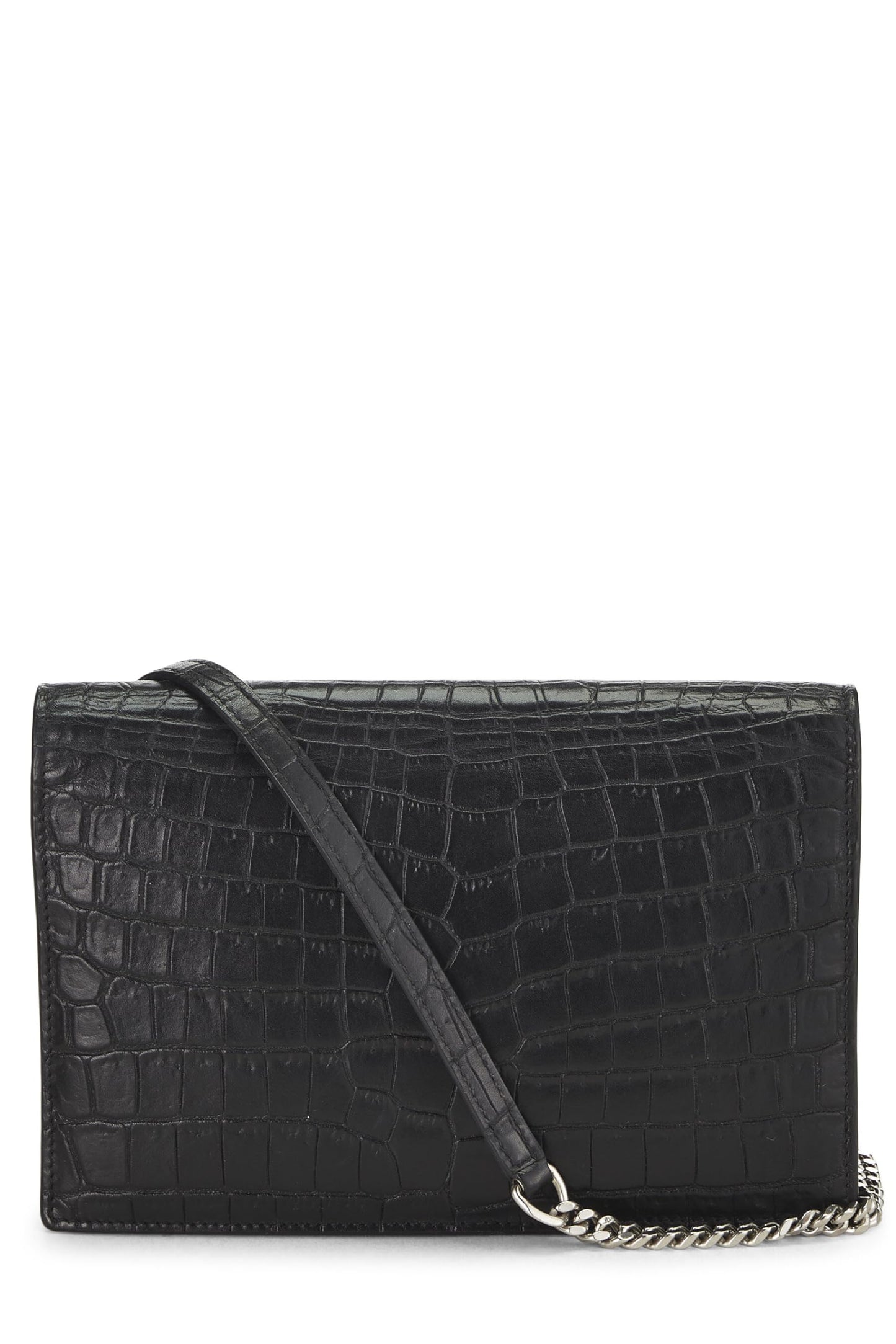 Yves Saint Laurent, Pre-Loved Black Embossed Leather Kate Tassel Small, Black