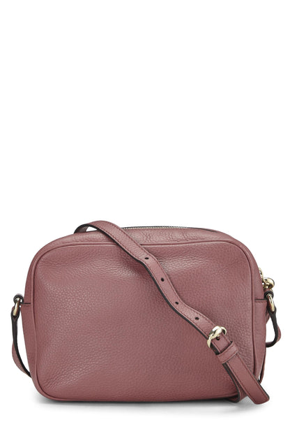 Gucci, Soho Disco en cuir grainé rose d'occasion, rose