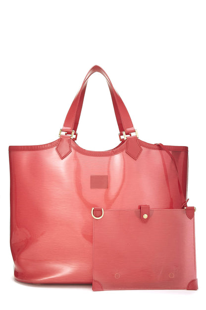 Louis Vuitton, Pre-Loved Red Epi Vinyl Lagoon Bay GM, Rojo