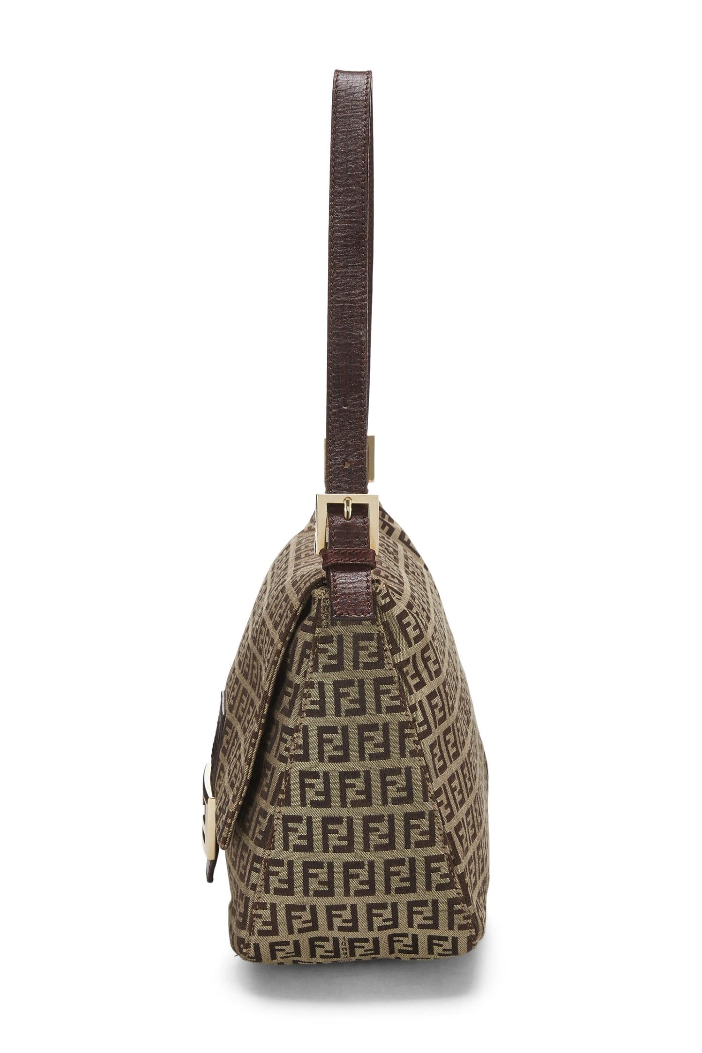 Fendi, Pre-Loved Brown Zucchino Canvas Mama, Marrón