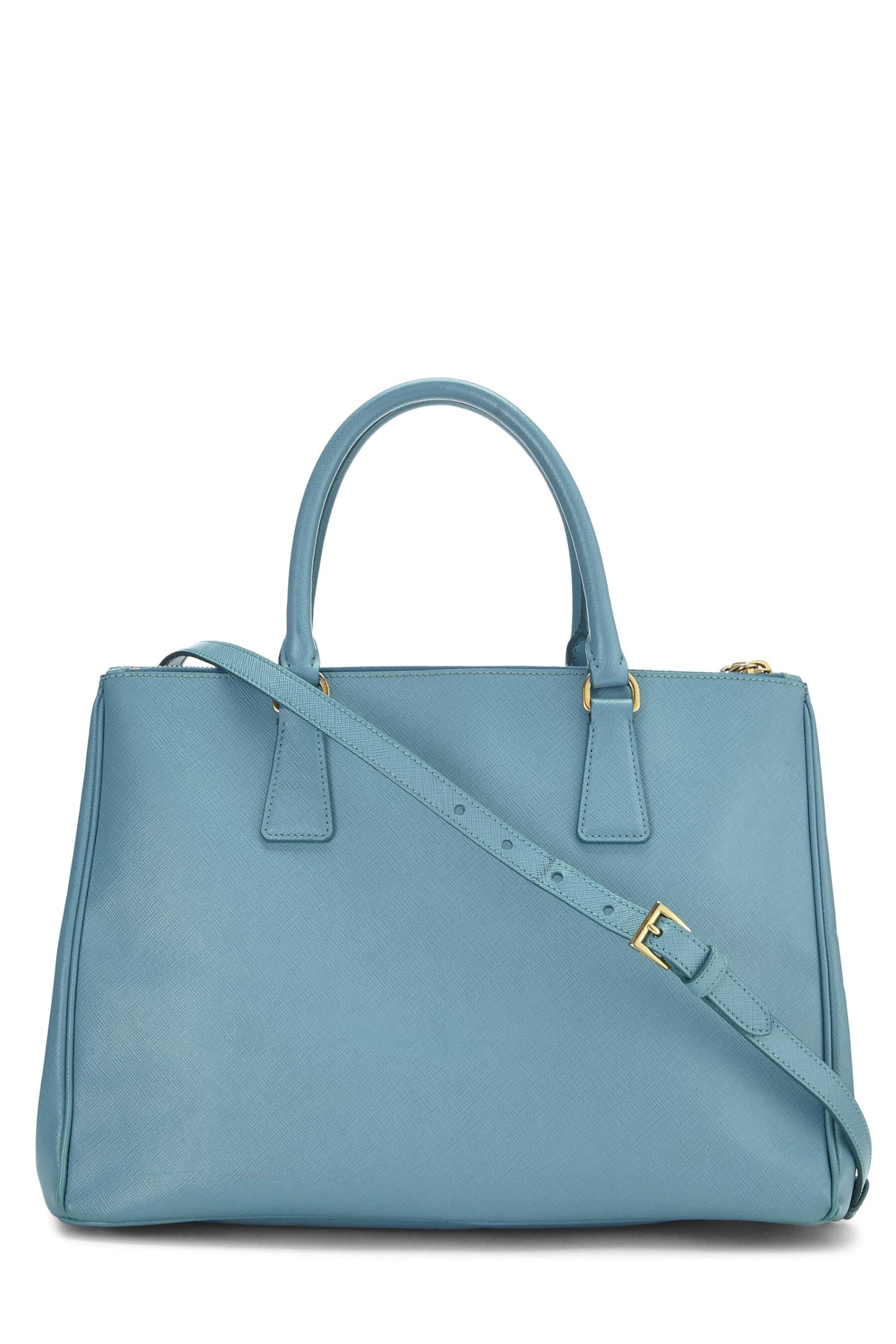 Prada, Pre-Loved Blue Saffiano Executive Tote Medium, Blue