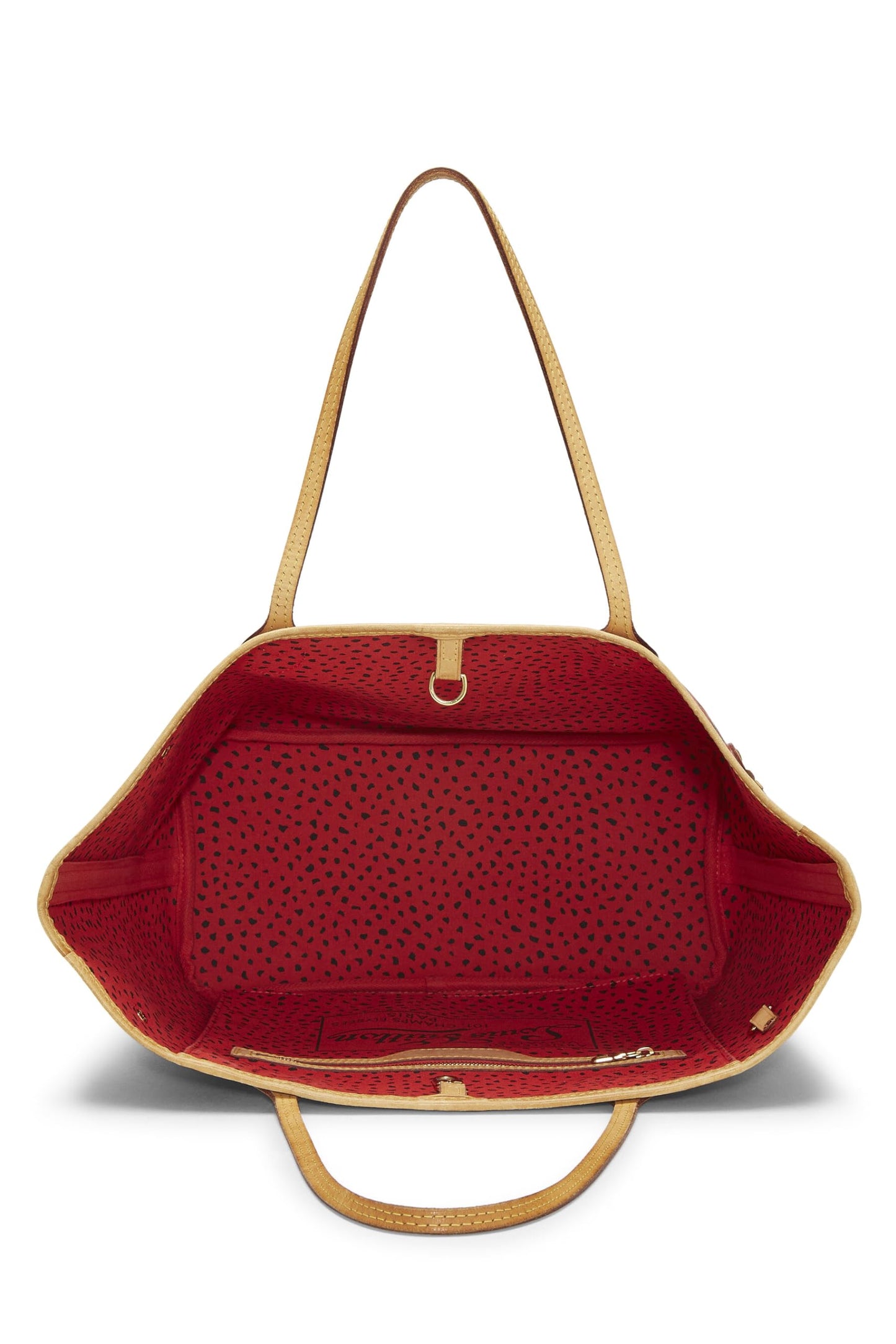 Louis Vuitton, Yayoi Kusama x Louis Vuitton Pre-Loved Lona con monograma de puntos infinitos rojos Neverfull MM, Rojo