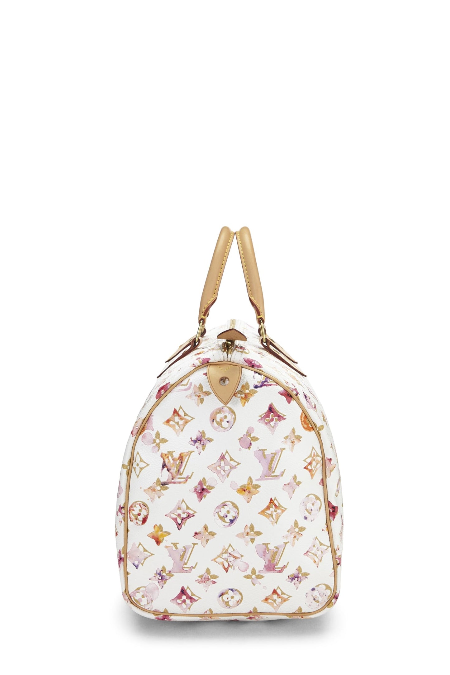 Louis Vuitton, Richard Prince x Louis Vuitton Monogram Watercolor Speedy 35 d'occasion, blanc