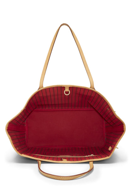 Louis Vuitton, Lona con monograma rojo Pre-Loved Neo Neverfull MM, Rojo