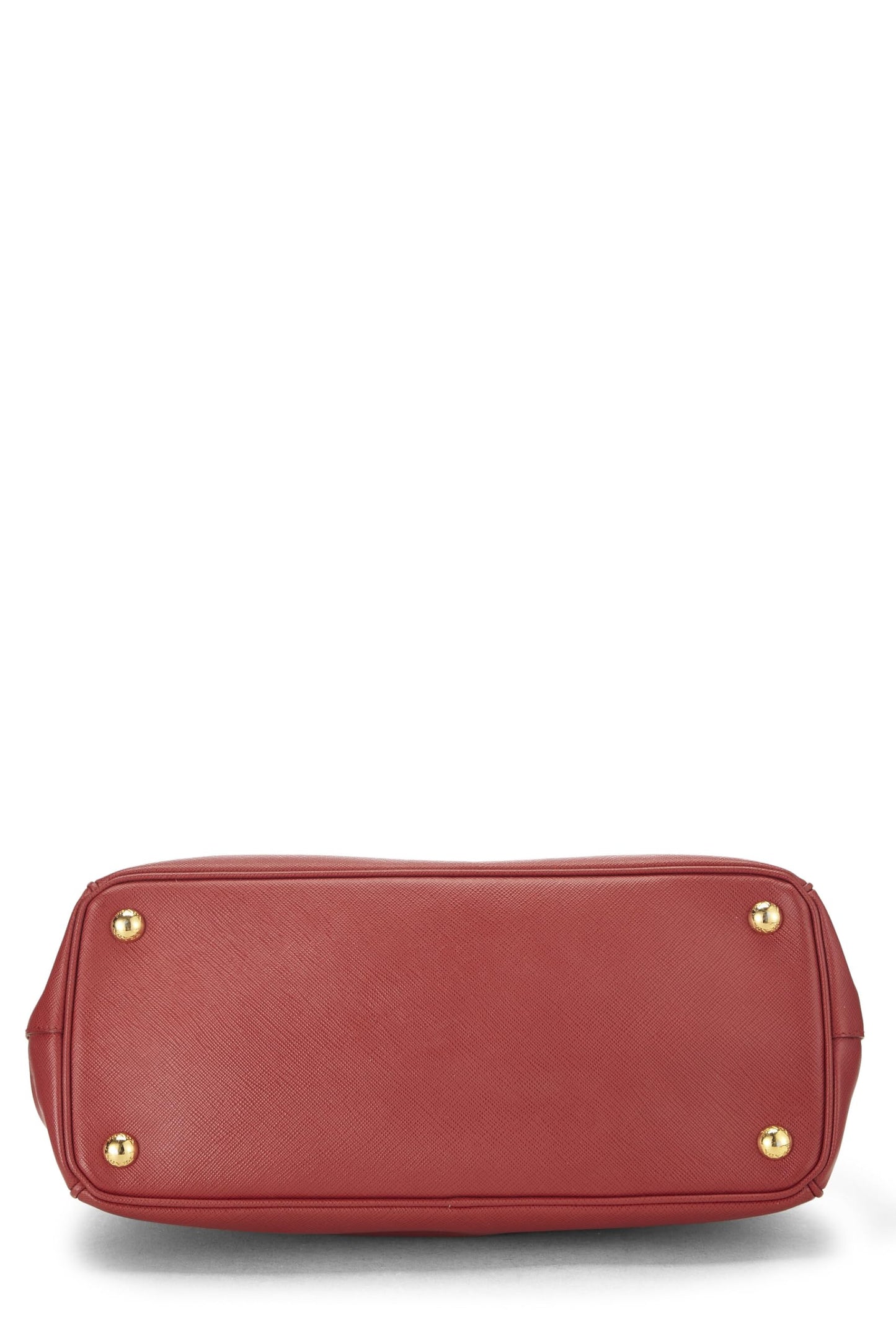 Prada, sac fourre-tout Executive moyen en saffiano rouge d'occasion, rouge