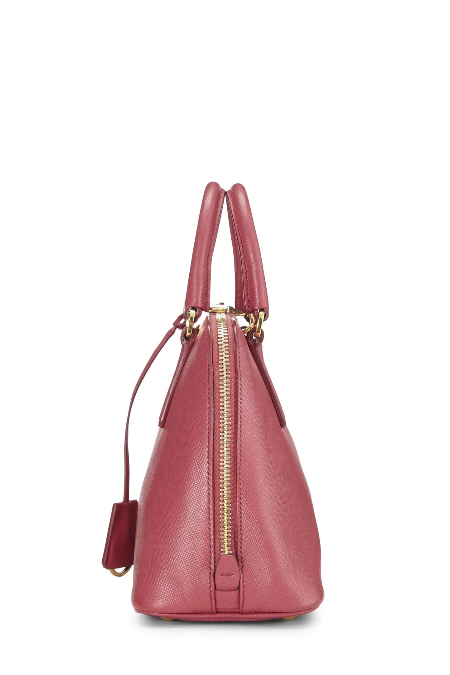 Prada, Promenade Saffiano rose d'occasion, petite, rose