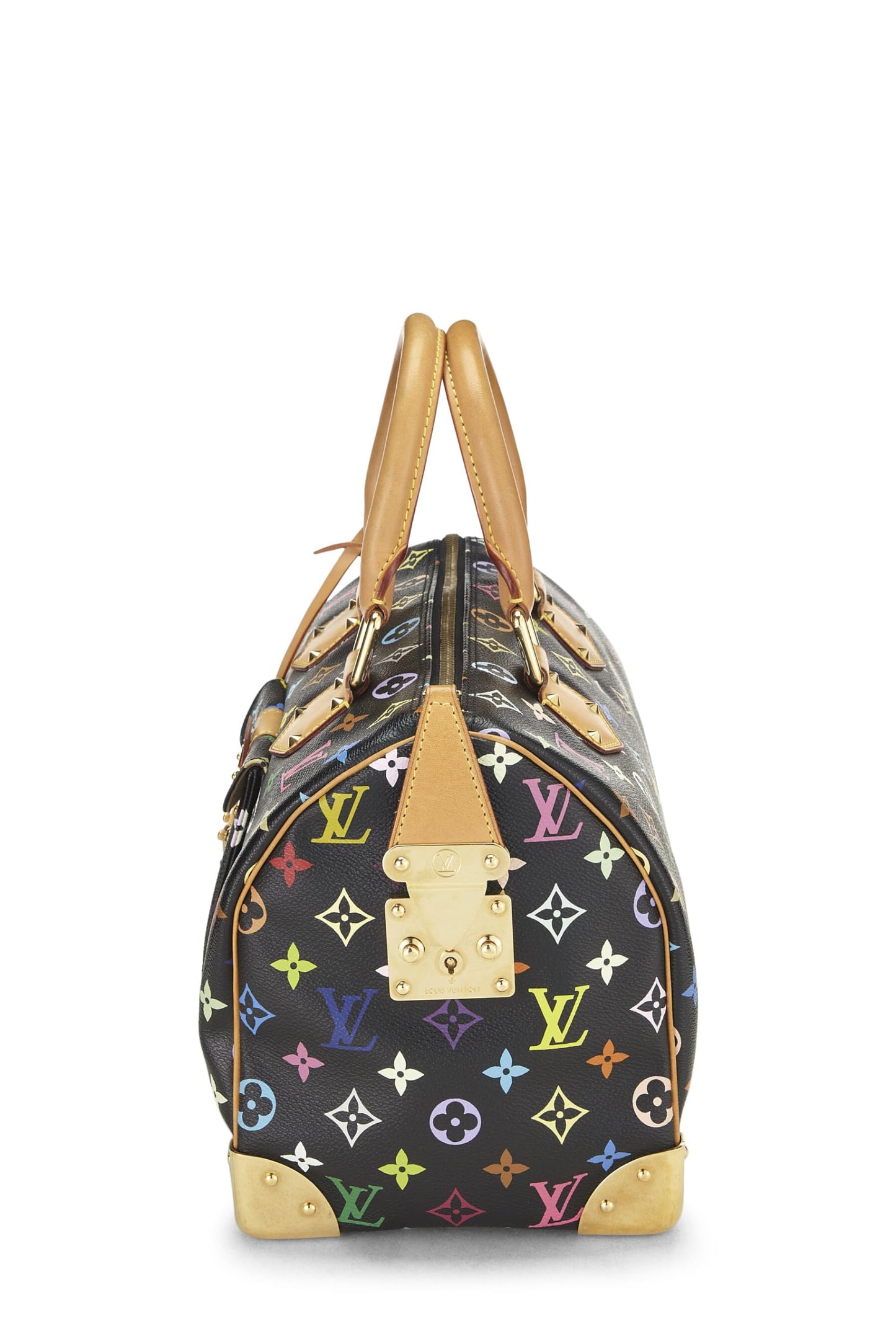 Louis Vuitton, Takashi Murakami x Louis Vuitton Speedy 30 noir monogrammé multicolore d'occasion, noir