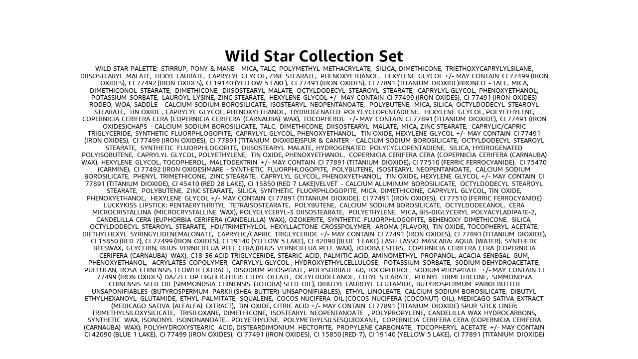 Juego de colores de labios veganos ISAMAYA Wild Star Collection