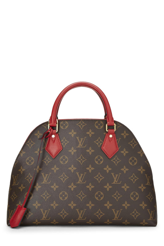 Louis Vuitton, Pre-Loved Red Monogram Canvas Alma BNB, Red