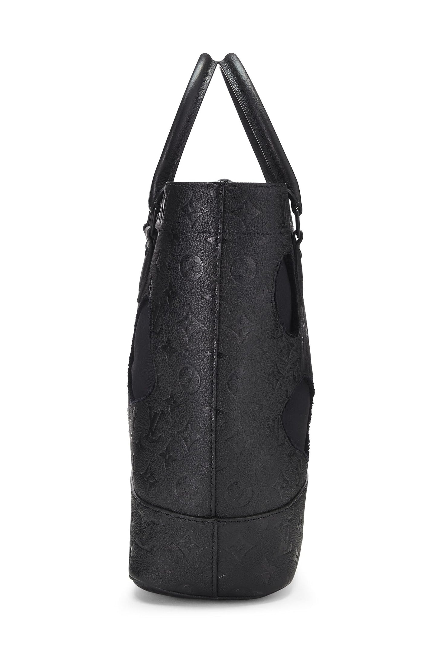 Louis Vuitton, Sac Empreinte monogramme noir avec trous COMME DES GARÇONS x Louis Vuitton pré-aimé, Noir