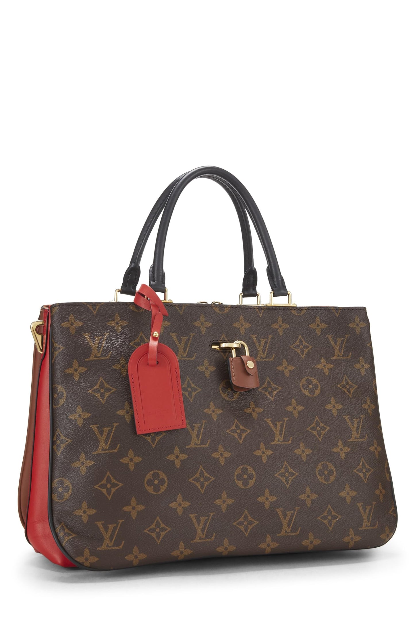 Louis Vuitton, Pre-Loved Red Monogram Millefeuille Tote, Red