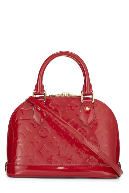 Louis Vuitton, Pre-Loved Cerise Monogram Vernis Alma BB, Red