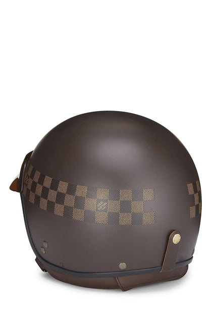 Louis Vuitton, casco Damier Ebene Mini Jet GM Casque usado, marrón