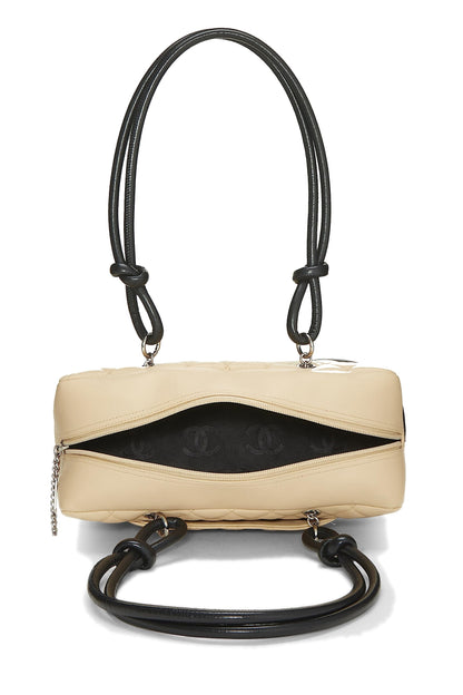 Chanel, Bowler Cambon Ligne en cuir de veau beige d'occasion, beige