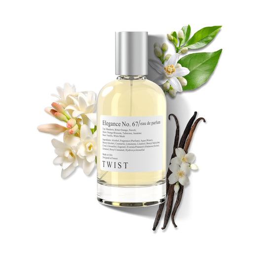 Twist Elegance No. 67 - Eau De Parfum Inspired by My Way, Perfume de larga duración para mujeres, Sin parabenos, Vegano, Ingredientes limpios, Fragancia - Spray 100 ml | 3.4 fl. oz.