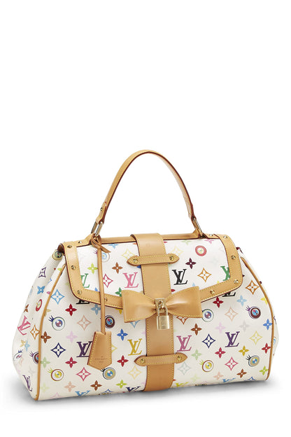 Louis Vuitton, sac à main Love You blanc Monogram multicolore Eye de Takashi Murakami x Louis Vuitton d'occasion, blanc