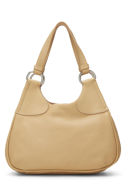 Prada, Pre-Loved Beige Vitello Daino Shoulder Bag, Beige