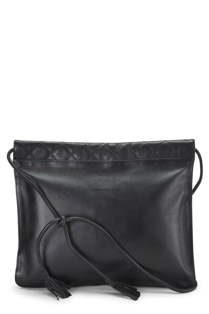 Chanel, sac à bandoulière multi-poches Cambon Ligne en cuir de veau noir d'occasion, noir