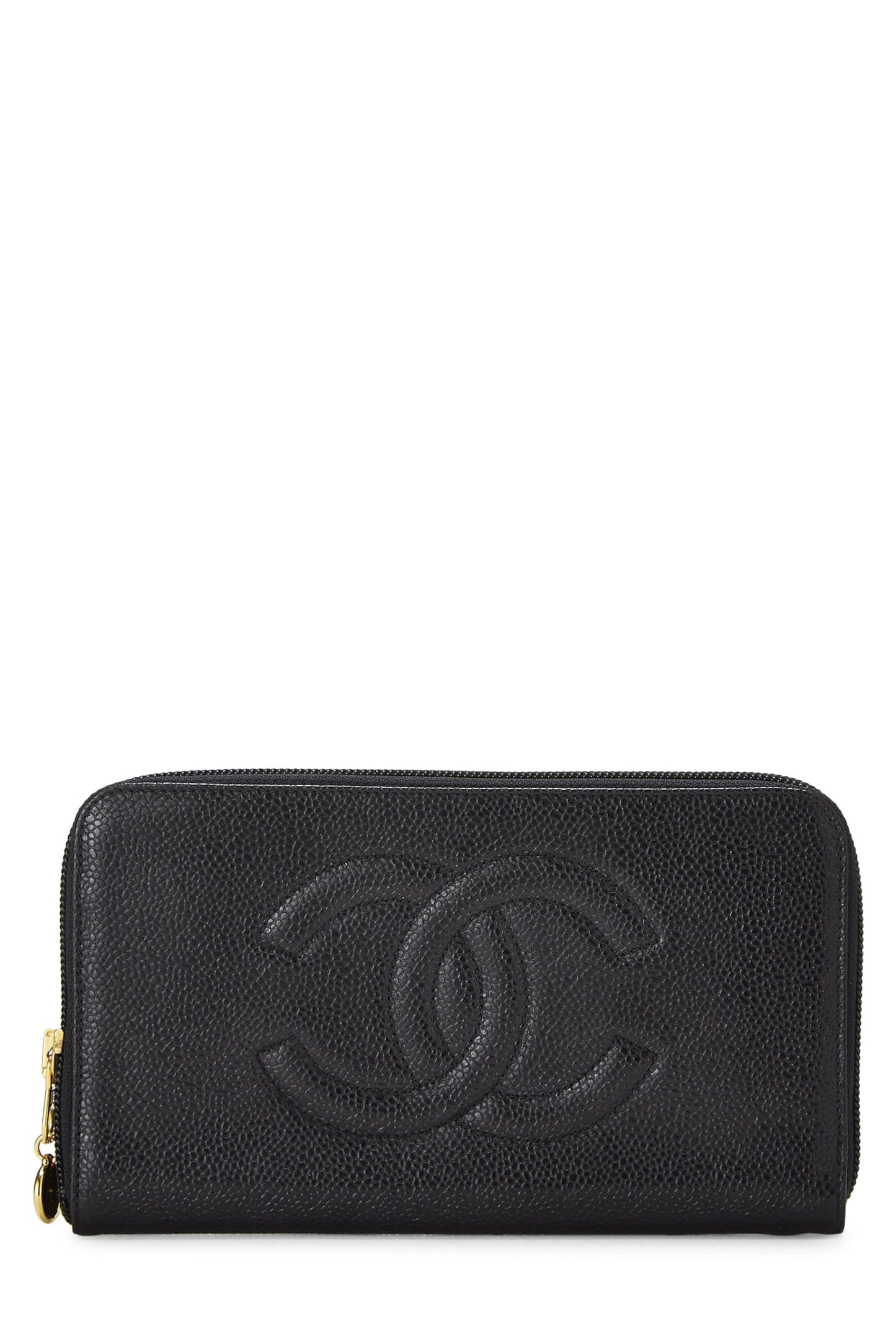 Chanel, Pre-Loved Black Caviar 'CC' Timeless Organzier, Black