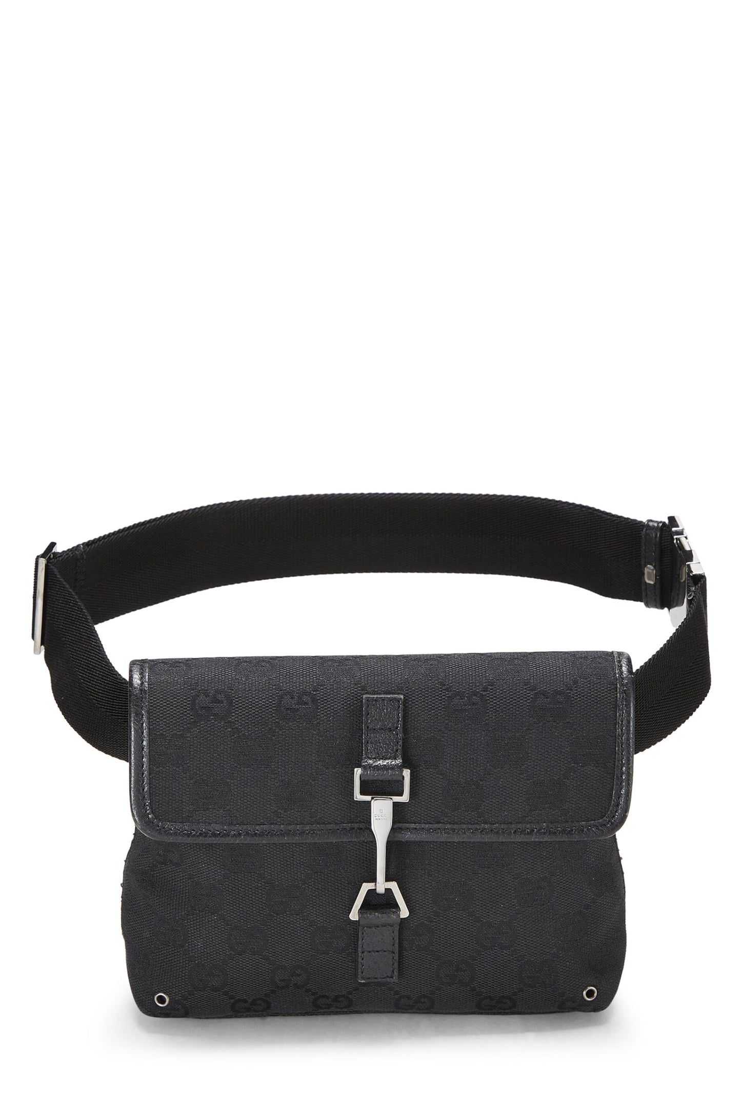 Gucci, pochette taille Kandinsky en toile GG noire d'occasion, petite, noir