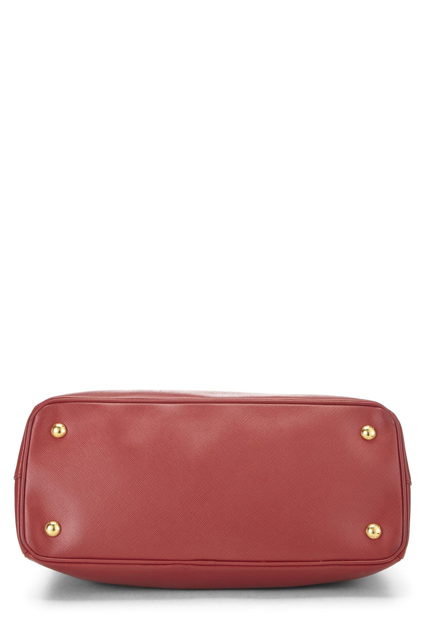 Prada, sac fourre-tout Executive moyen en saffiano rouge d'occasion, rouge