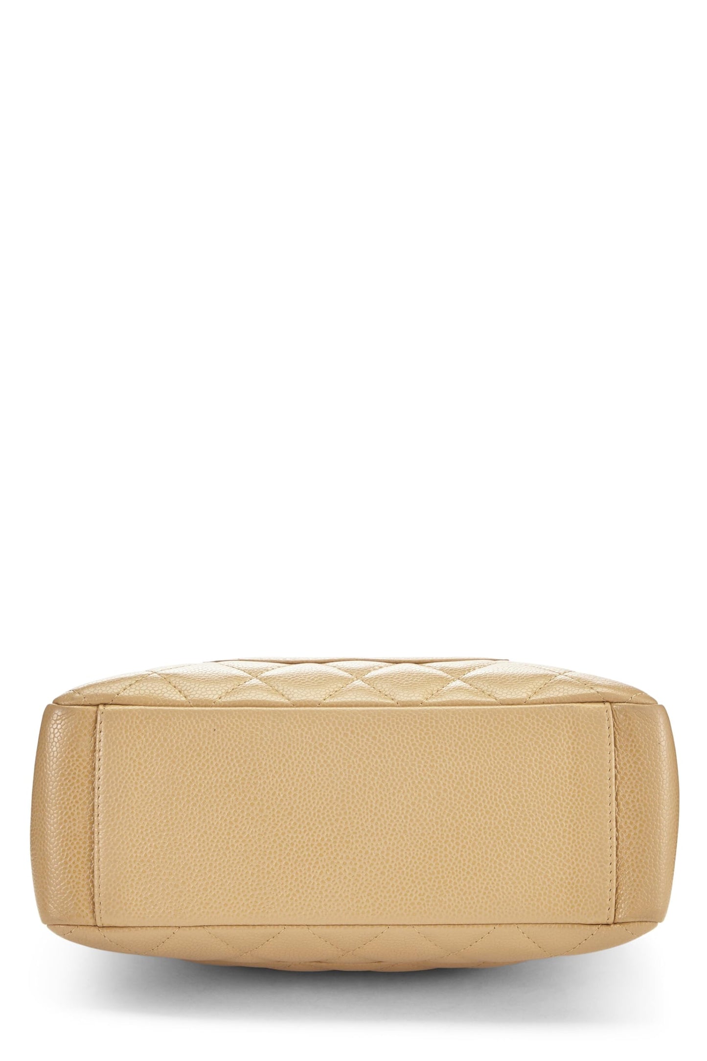 Chanel, sac cabas matelassé beige Caviar Petite d'occasion (PST), beige