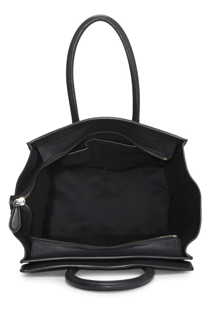 Céline, Pre-Loved Black Leather Luggage Mini, Black