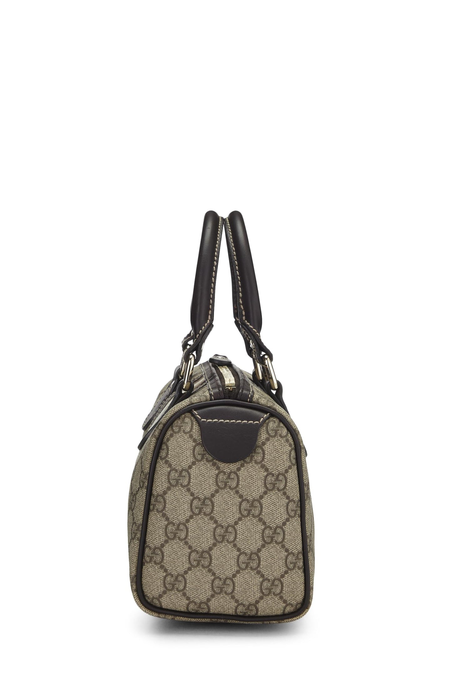 Gucci, sac Boston Joy en toile suprême GG d'origine d'occasion, marron