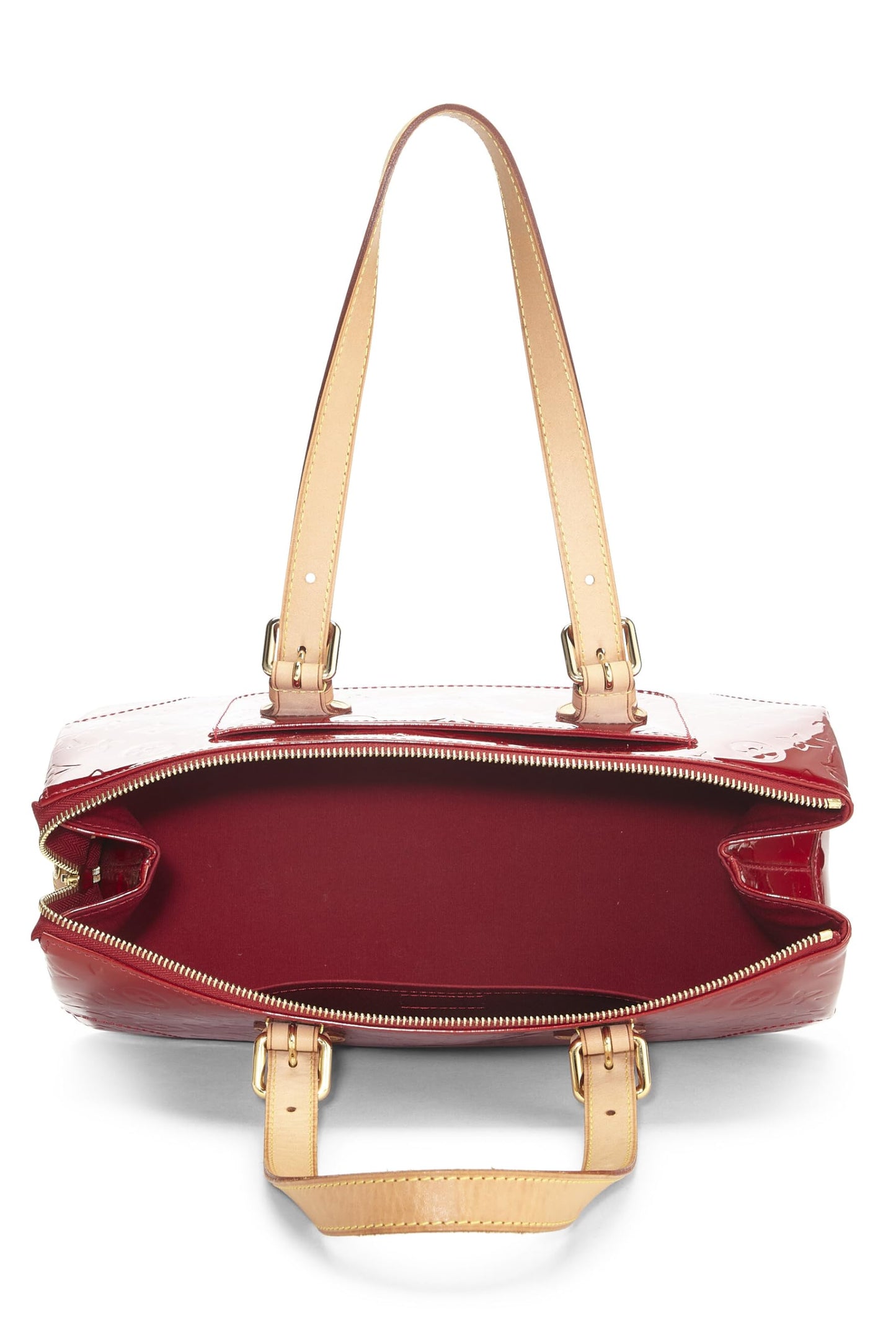 Louis Vuitton, Pre-Loved Pomme D'amour Monogram Vernis Rosewood Avenue, Rojo